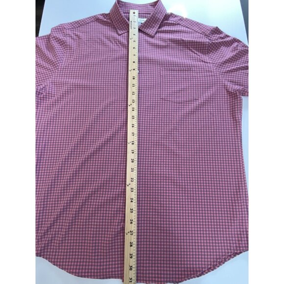 Peter Millar Summer Comfort Men’s Large Pale Rose Blue Check Long Sleeve - Picture 12 of 16